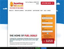 Tablet Screenshot of heatingoil.co.uk